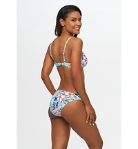 Lascana Women's Hibiscus Print Underwire Bikini Swimsuit Top Bra Sizing