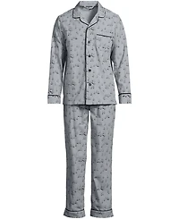 Lands' End Men's Long Sleeve Essential Pajama Set