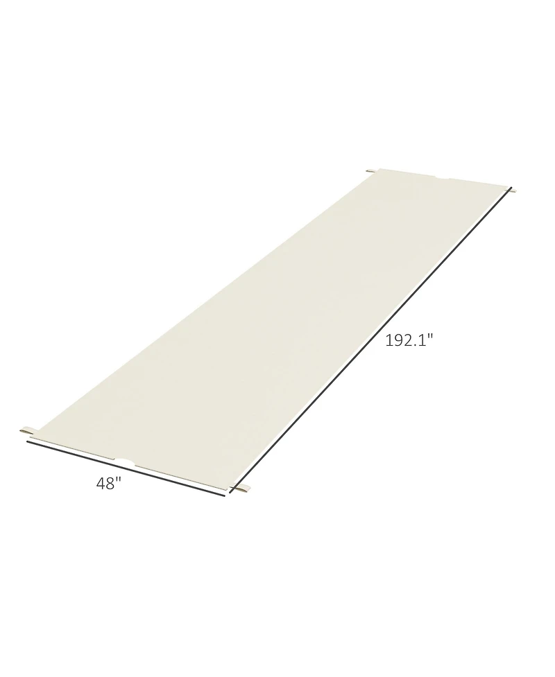 Outsunny 2 Pcs Pergola Shade Cover, Canopy for 10 x 12ft
