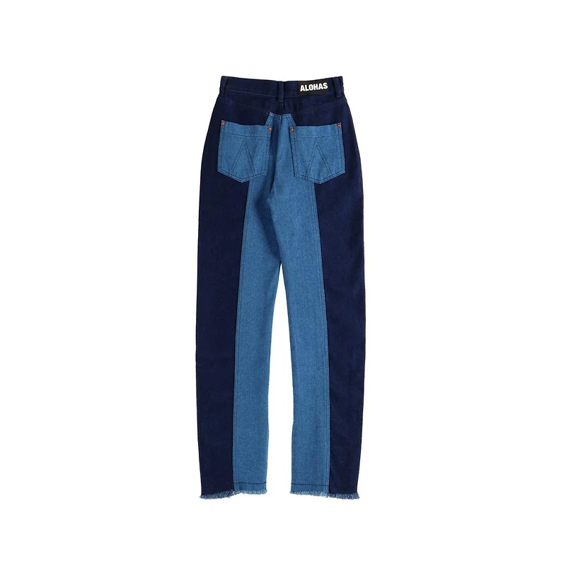 Kansas Bicolor Indigo Denim Trousers