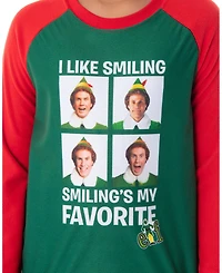Elf The Movie Boys' Buddy I Like Smiling, Smiling's My Favorite Pajama Set