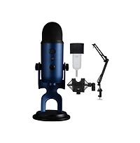 Blue Microphones Yeti Usb Microphone (Midnight Blue) Bundle