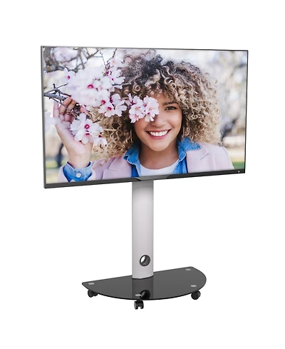 ProMounts Rolling Tv Stand with Swivel for 32"-72" Screens Holds up to 88lbs.