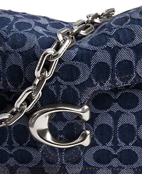 Coach Small Chain Tabby Shoulder Bag in Signature Denim