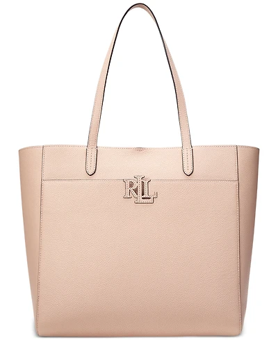 Lauren Ralph Lauren Pebbled Leather Extra-Large Cameryn Tote Bag
