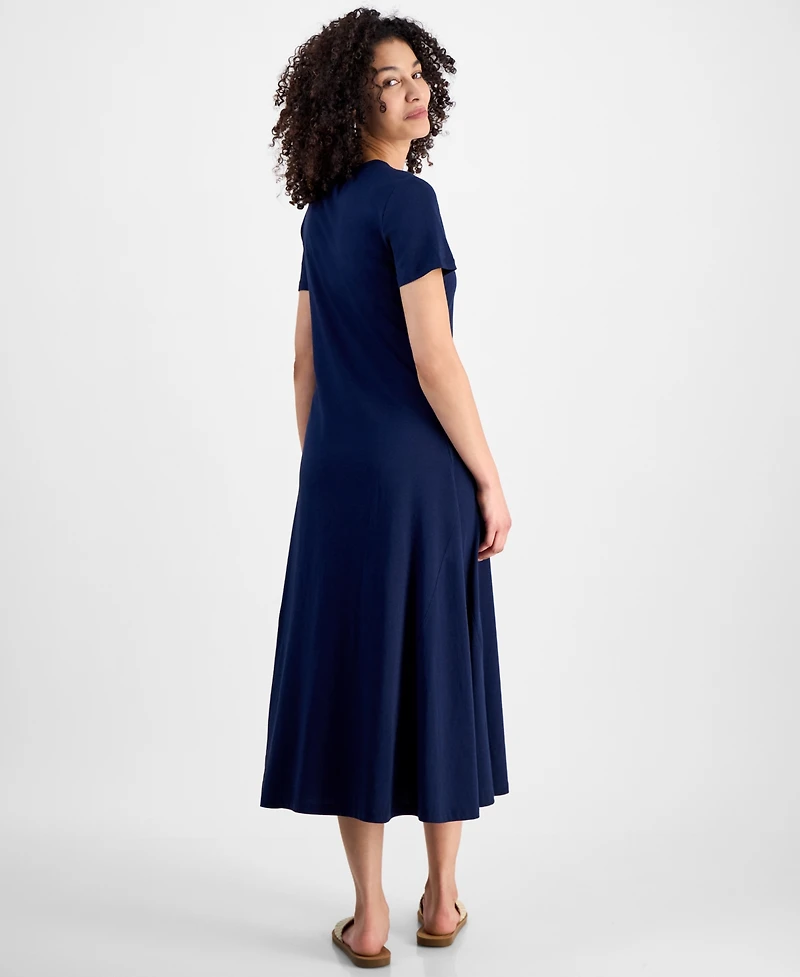Style & Co Petite T-Shirt Midi Dress, Exclusively at Macy's