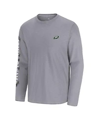 Tommy Bahama Men's Gray Philadelphia Eagles Oasis Endzone Lux Long Sleeve T-Shirt