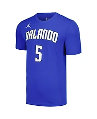 Men's Jordan Paolo Banchero Blue Orlando Magic 2022/23 Statement Edition Name and Number T-shirt