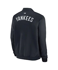 Nike Men's Navy New York Yankees Authentic Collection Dugout Full-Zip Bomber Jacket