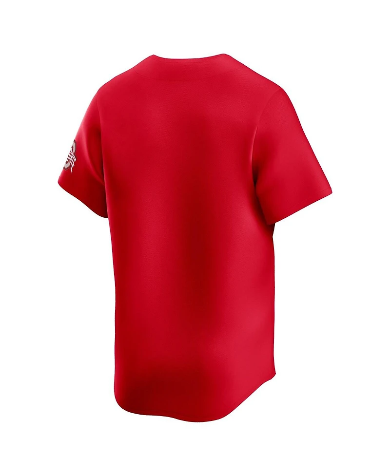 Nike Men's Scarlet Ohio State Buckeyes College Limited Baseball Jersey