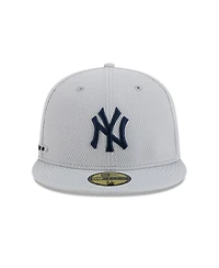 New Era Men's Gray York Yankees 2025 Mlb Clubhouse 59FIFTY Fitted Hat