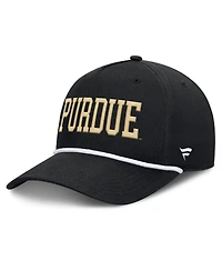Fanatics Men's Black Purdue Boilermakers Foul Ball Rope Adjustable Hat