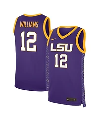 Nike Men's and Women's Mikaylah Williams Purple Lsu Tigers Replica Basketball Jersey