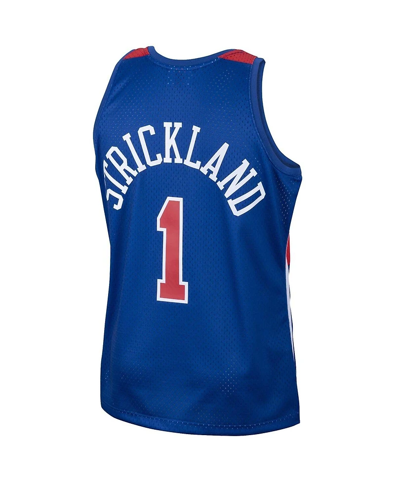 Men's Mitchell & Ness Rod Strickland Royal Washington Bullets 1996/97 Hardwood Classics Swingman Jersey