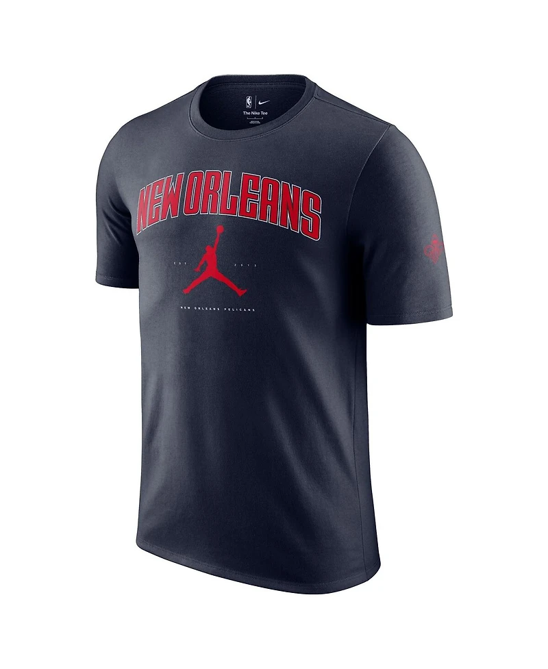 Jordan Men's and Women's Navy New Orleans Pelicans Essential Cities T-Shirt