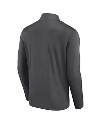Fanatics Men's Charcoal Pittsburgh Steelers Head-to-Head Quarter-Zip Sweatshirt