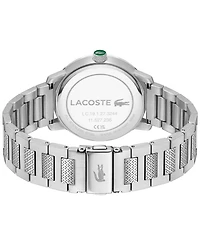 Lacoste Men's Metropole Silver Tone Stainless Steel Bracelet Watch, 39mm