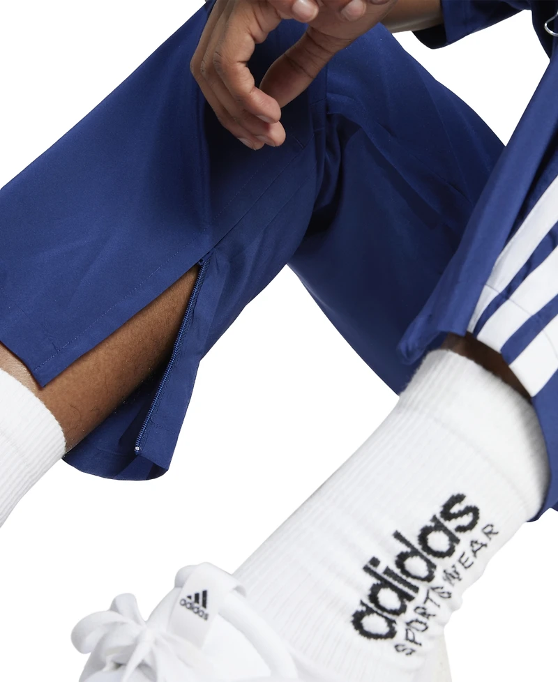 adidas Men's Stanford Essential Three-Stripes Open Hem Track Pants