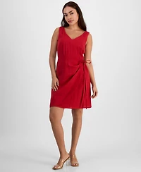 Sam Edelman Women's Faux-Wrap Sleeveless Mini Dress
