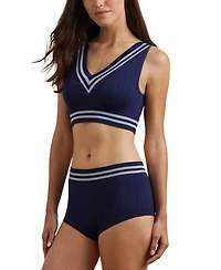 Lauren Ralph Women's Cricket Cable-Texture Longline Bralette 4L0189