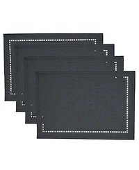 Saro Lifestyle Laser-Cut Hemstitch Placemat, Set of 4