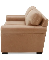 Radley Roll Arm 74" Leather Apartment Sofa, Exclusively at Macy's