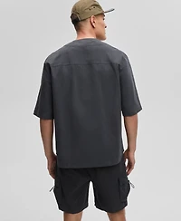 Mode of One Men's Washed Crinkle Baseball Jersey, Exclusively at Macy's