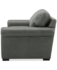 Radley Roll Arm 61" Leather Loveseat, Exclusively at Macy's