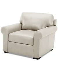 Radley Roll Arm 38" Leather Chair, Exclusively at Macy's