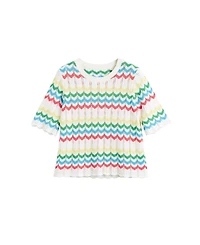 Chinti & Parker Women's Cotton Chevron Stitch T-Shirt