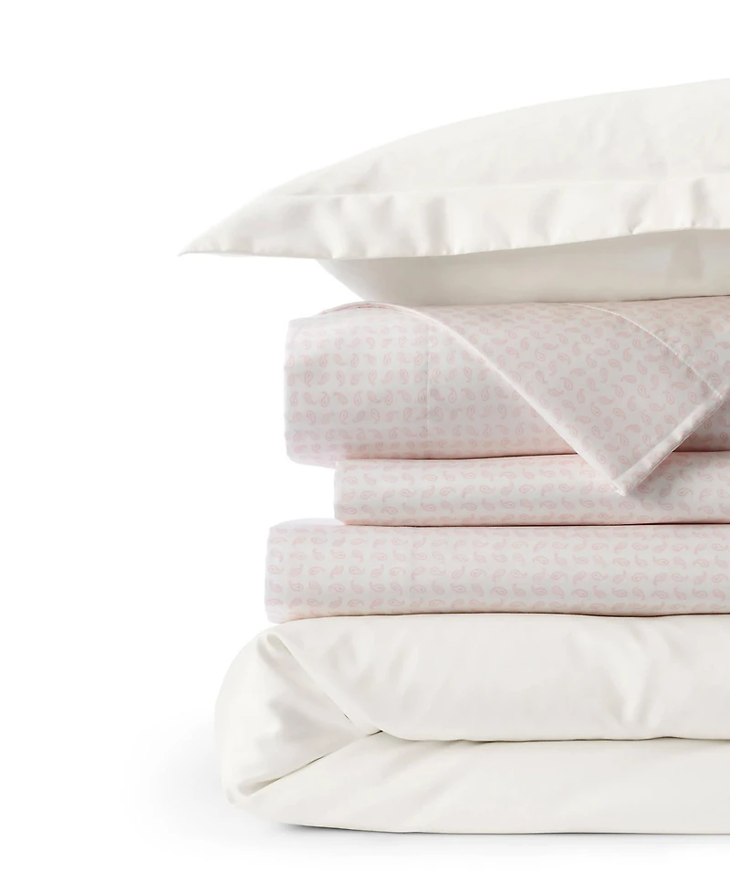Lands' End 400 Thread Count Premium Supima Cotton No Iron Sateen Duvet Bed Cover