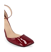Liebe Onix Burgundy Leather Pumps