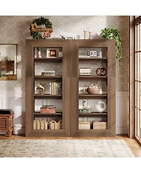 Tribesigns 5-Tier Bookshelf, 70.9" Tall Bookcase, Wooden Open Book Shelf, Freestanding Storage Display Shelves