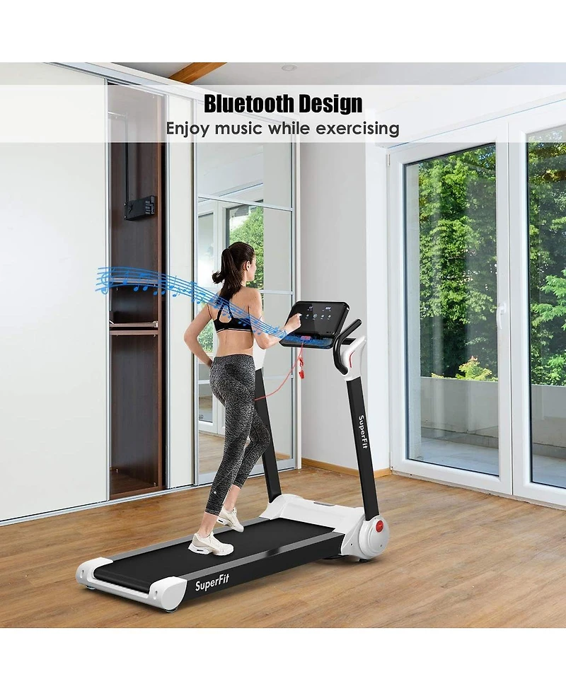 2.25 Hp Electric Motorized Folding Treadmill with Led Display