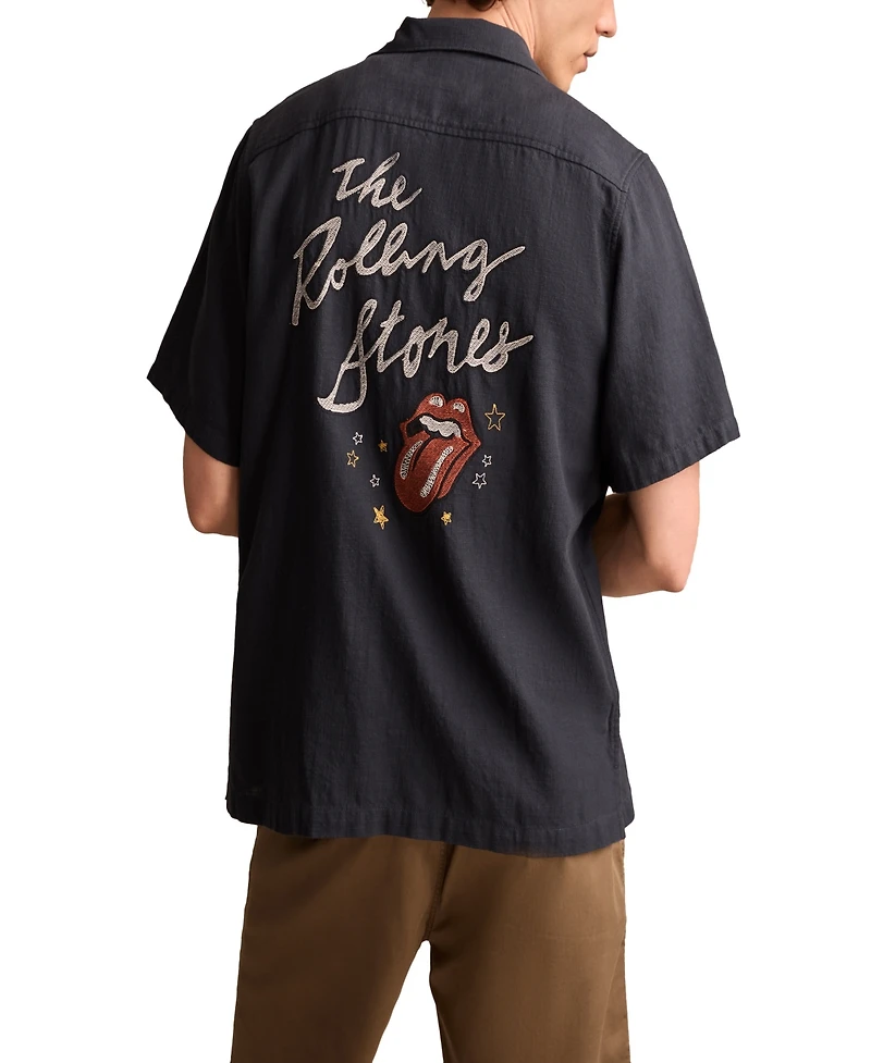 Lucky Brand Men's Rolling Stones Club Short Sleeve Shirt