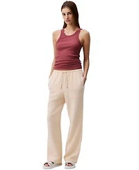 Calvin Klein Jeans Women's Double Gauze Pull-On Pants