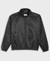 Mode of One Men's Check Jacquard Relaxed-Fit Track Jacket, Macy's Exclusive