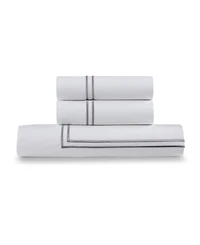 Ella Jayne 100% Cotton Percale Satin Stitched 3-Pc. Duvet Cover Set, Full/Queen