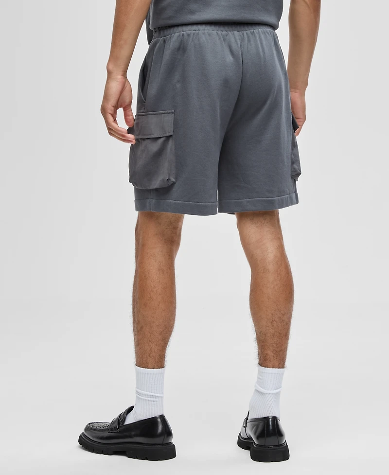 Mode of One Men's Regular-Fit Printed 7" French Terry Cargo Shorts, Exclusively at Macy's