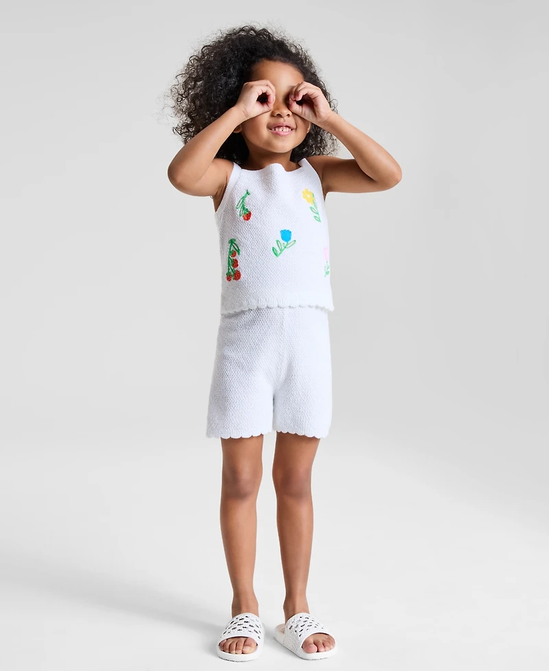 Epic Threads Toddler Girl Crochet Short Set, Toddler, Exclusively at Macy's