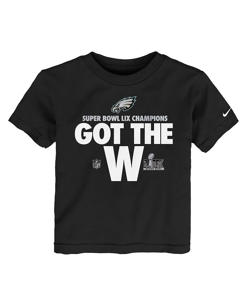 Nike Toddler Black Philadelphia Eagles Super Bowl Lix Champions Parade T-Shirt