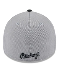 New Era Men's Gray/Black Pittsburgh Pirates 2025 Batting Practice 39THIRTY Flex Hat