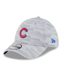 New Era Men's Gray Chicago Cubs 2025 Mlb Clubhouse 39THIRTY Flex Hat