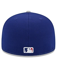 New Era Men's Royal/Gray Los Angeles Dodgers 2025 Mlb Clubhouse 59FIFTY Fitted Hat