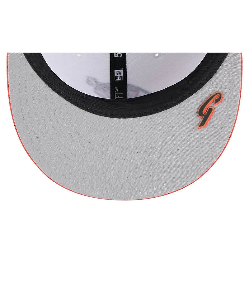 New Era Men's Black/Orange San Francisco Giants 2025 Mlb Clubhouse 59FIFTY Fitted Hat