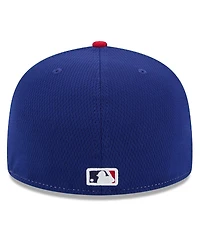 New Era Men's Royal/Red Texas Rangers 2025 Mlb Clubhouse 59FIFTY Fitted Hat