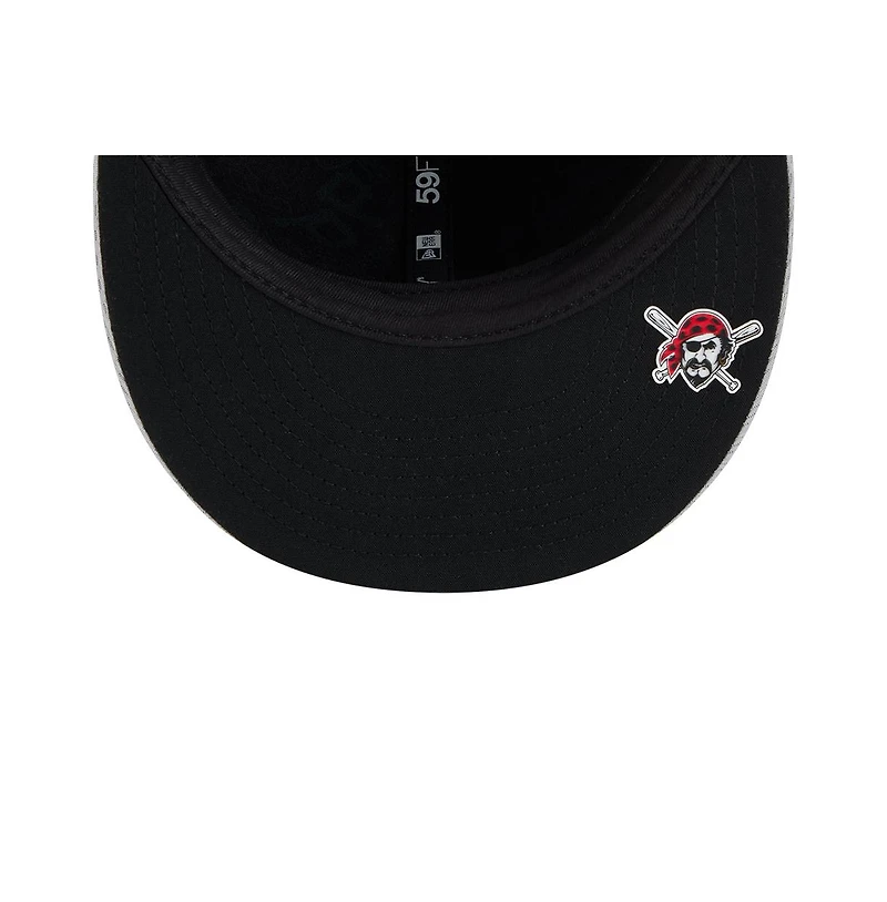 New Era Men's Gray Pittsburgh Pirates 2025 Mlb Clubhouse 59FIFTY Fitted Hat