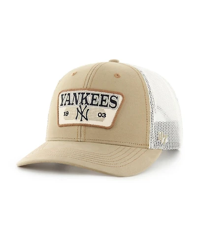 '47 Brand Men's Khaki New York Yankees Ridgewood Trucker Adjustable Hats