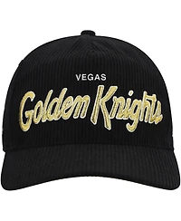 '47 Brand Men's Black Vegas Golden Knights Crosstown Corduroy Hitch Adjustable Hat