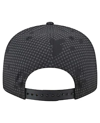 New Era Men's Black Philadelphia 76ers Midnight Ink Pop Outline 9FIFTY Snapback Hat